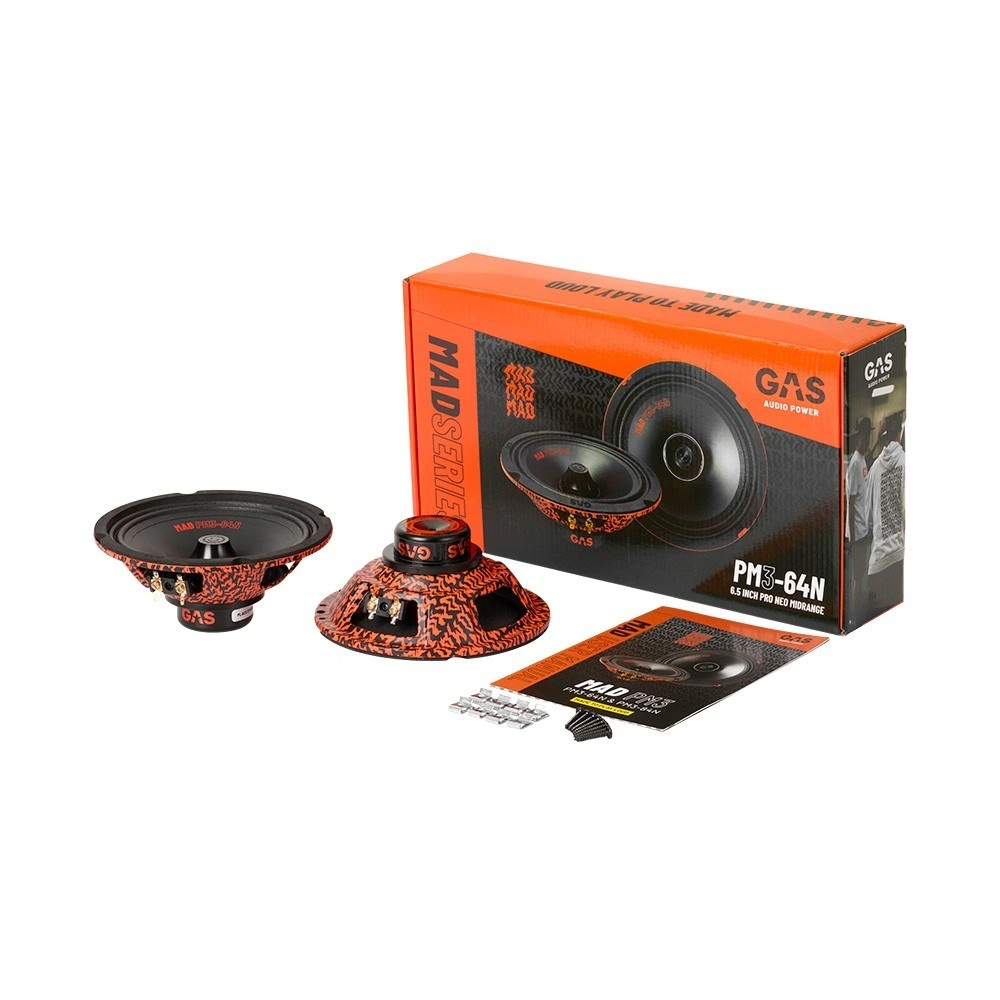 GAS MAD PM3-64N, 6,5-Zoll Neo-Mitteltöner