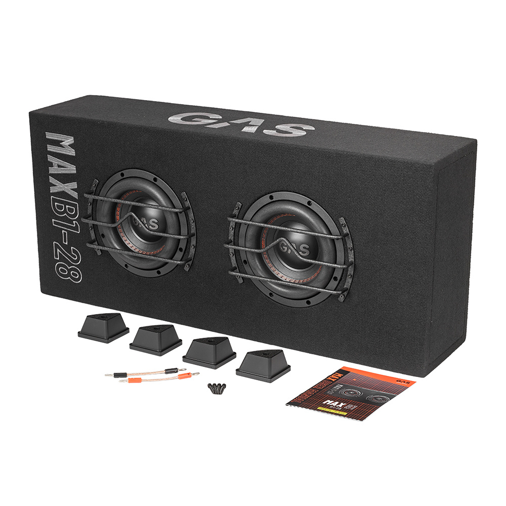 GAS MAX B1-28, wirklich schweres 2x8-Zoll-Subwoofergehäuse