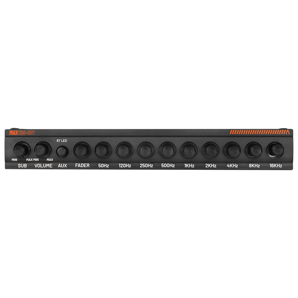 GAS MAX EQ2-9, 9-Band-Analog-Equalizer mit Bluetooth