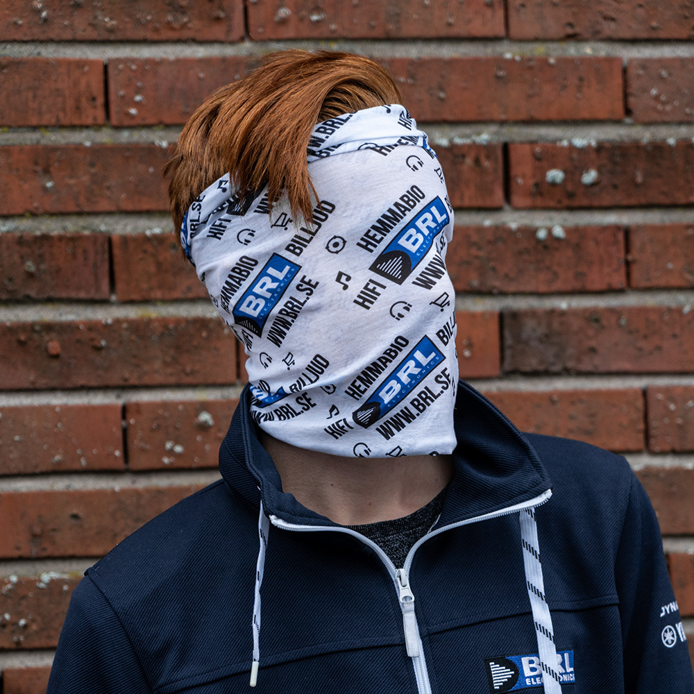 BRL Schlauchschal Weiß/Schwarz/Blau