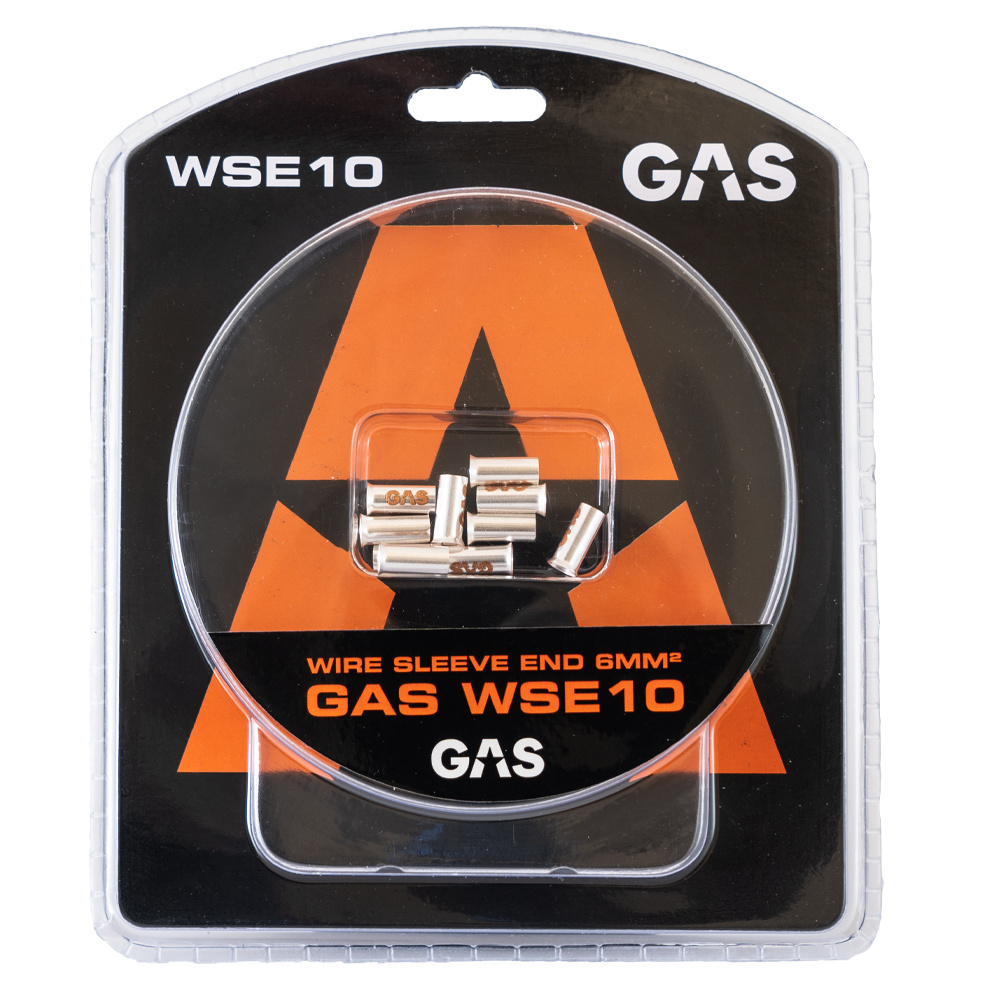 GAS 10er-Pack Endhülsen/Kabelhülsen, 6mm²-Kabel