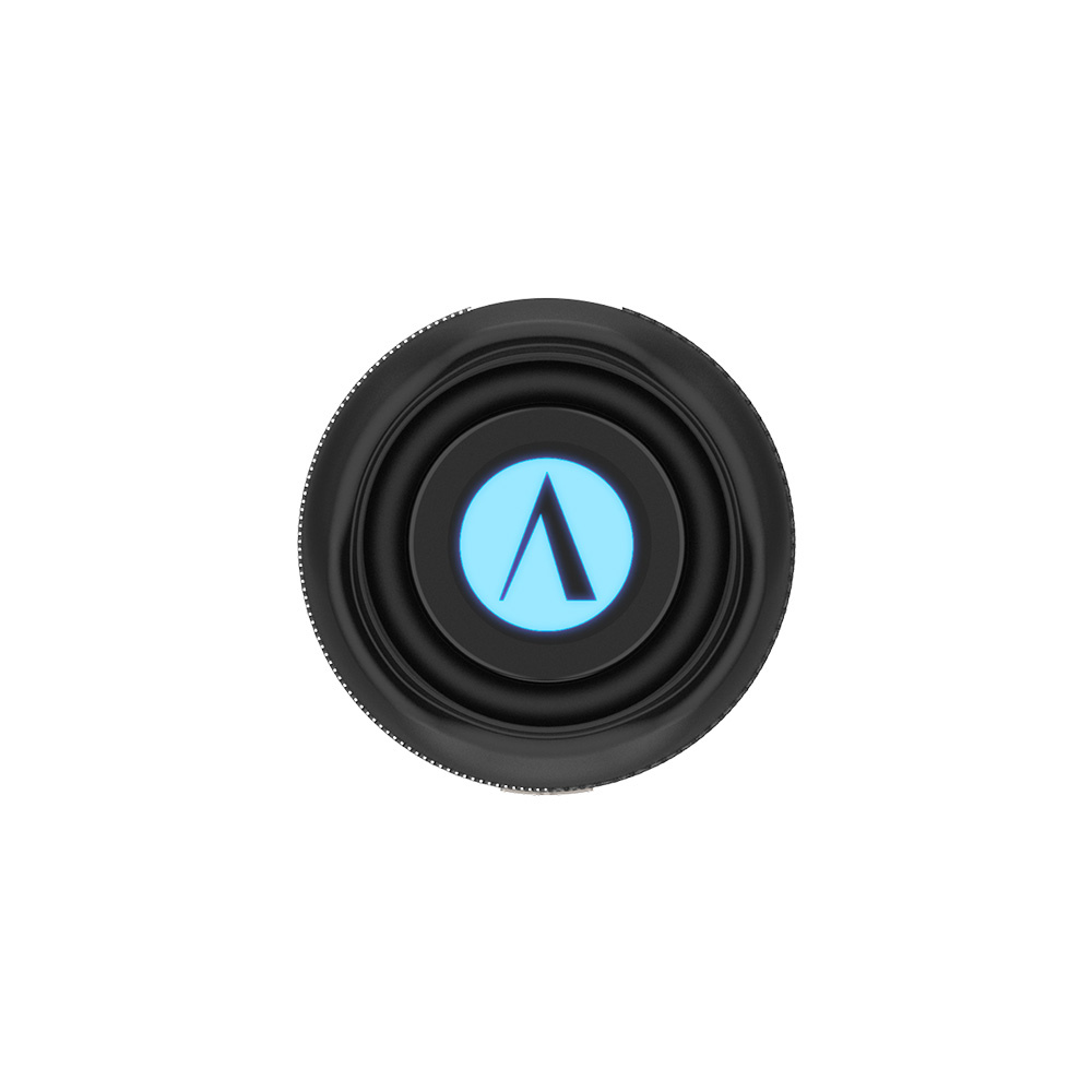 Arcsound EDGE leistungsstarker tragbarer Lautsprecher mit Bluetooth, schwarz