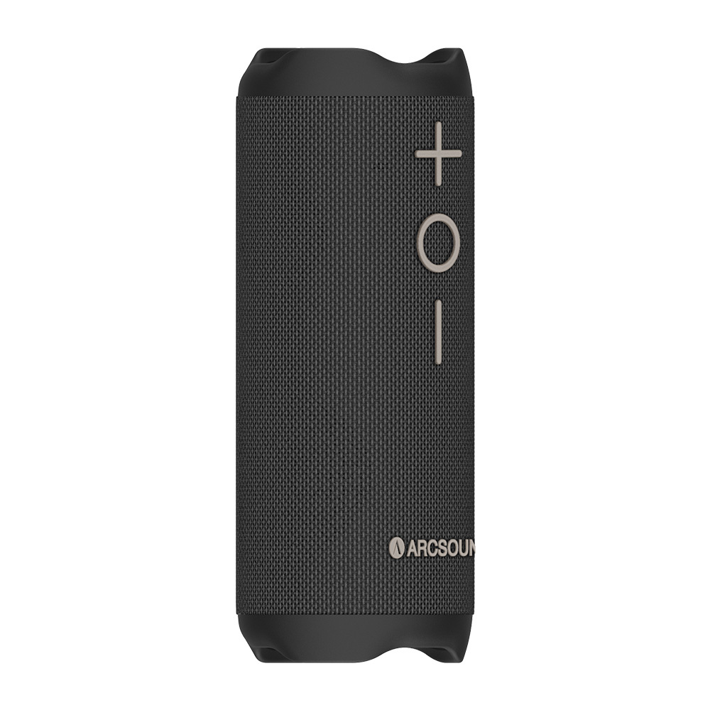 Arcsound EDGE leistungsstarker tragbarer Lautsprecher mit Bluetooth, schwarz