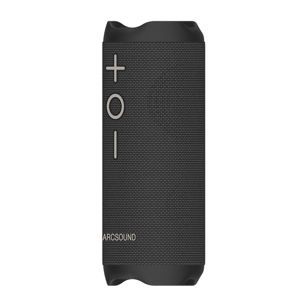 Arcsound EDGE leistungsstarker tragbarer Lautsprecher mit Bluetooth, schwarz