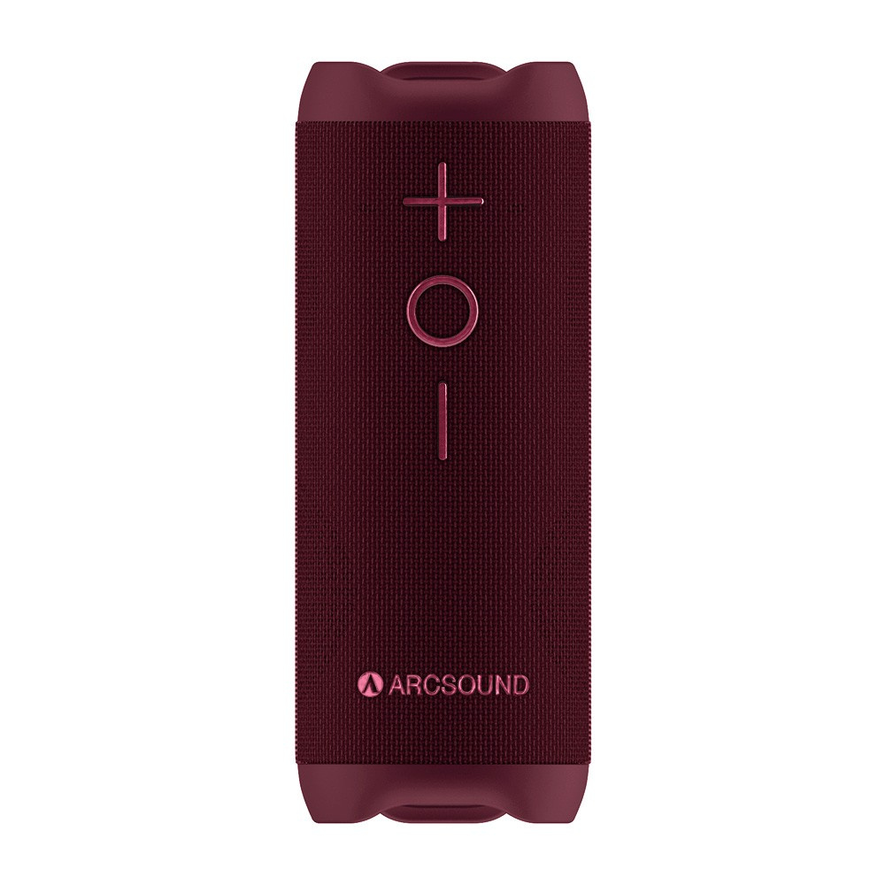 Arcsound EDGE Ruby Red leistungsstarker tragbarer Lautsprecher mit Bluetooth