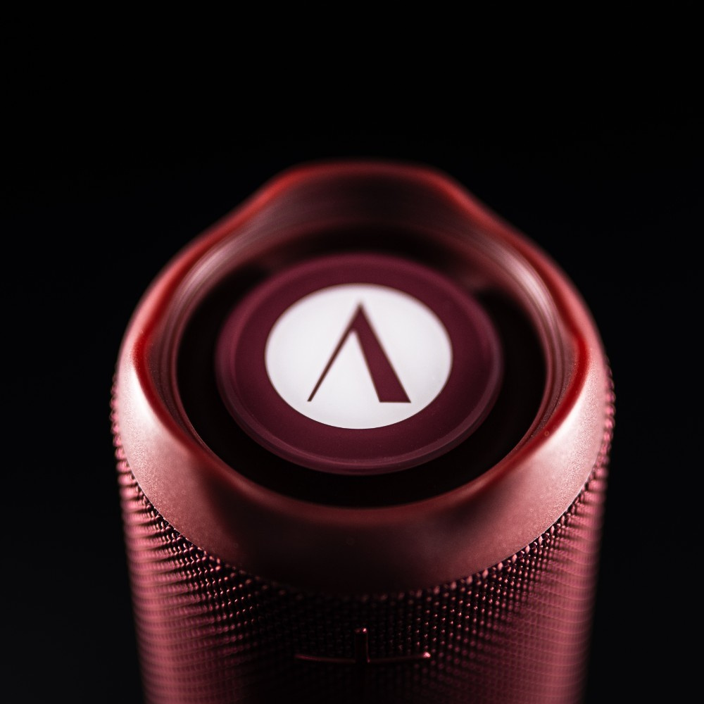 Arcsound EDGE Ruby Red leistungsstarker tragbarer Lautsprecher mit Bluetooth