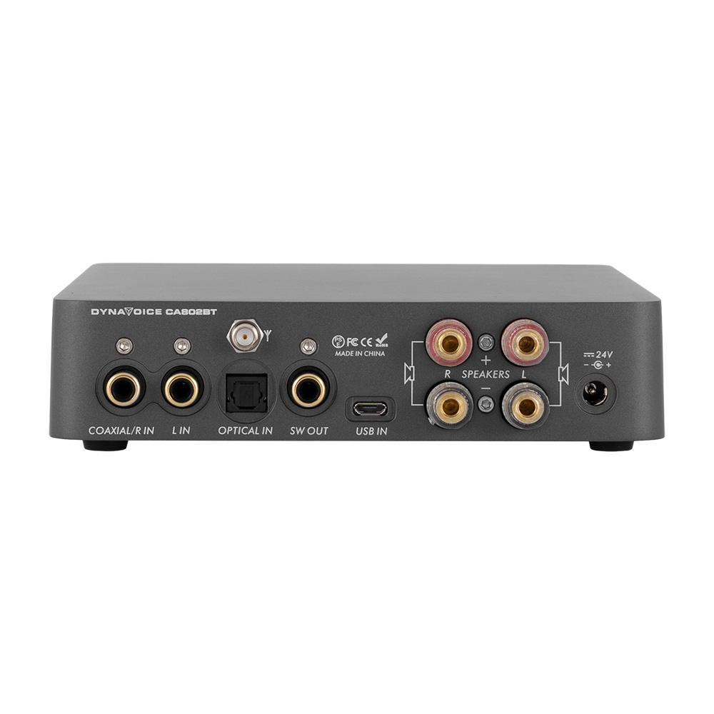 Dynavoice CA802BT Verstärker mit Bluetooth und Subwoofer-Ausgang