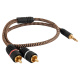 Proson Arctic 3,5 mm-2x RCA-Stecker, 0,5 Meter Proson Arctic 3,5 mm-2x RCA-Stecker, 0,5 Meter