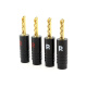Proson Arctic Bananenstecker mit Metallgehäuse, 4er-Pack Proson Arctic Bananenstecker mit Metallgehäuse, 4er-Pack