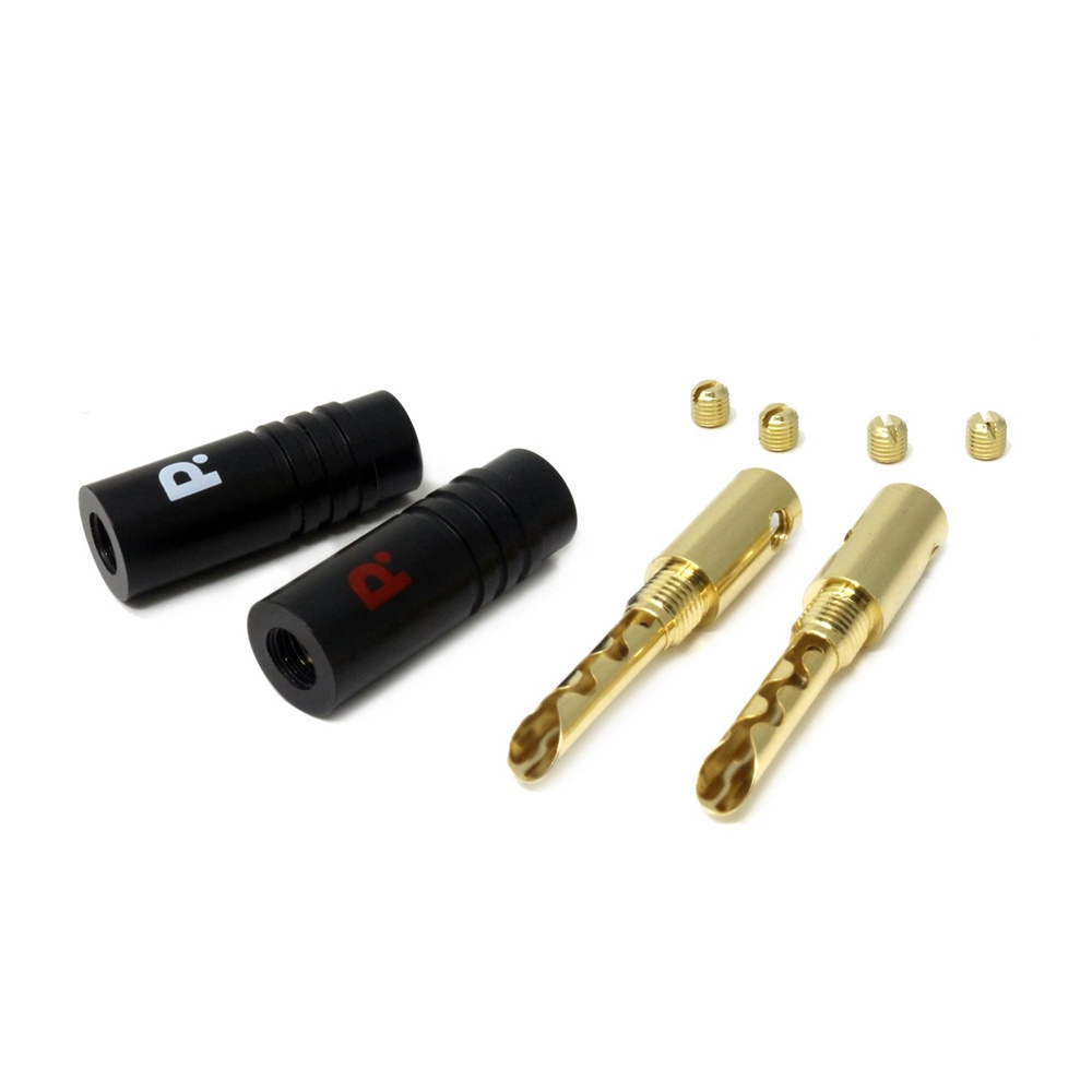 Proson Arctic Bananenstecker mit Metallgehäuse, 4er-Pack