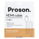 Proson Arctic HDMI-Kabel 8K / 4K, 4 Meter Proson Arctic HDMI-Kabel 8K / 4K, 4 Meter