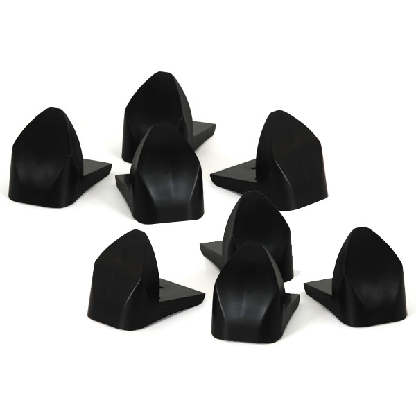 Proson Black Stands, 8er-Pack Lautsprecherfüße