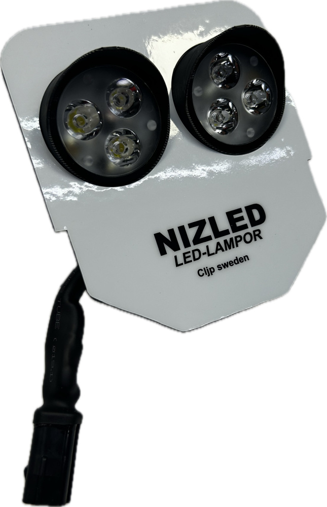 NIZLED Lampenhalterung für Husqvarna Originalabdeckung 2020-2026, mit 1-3 E30/E40 Lampen