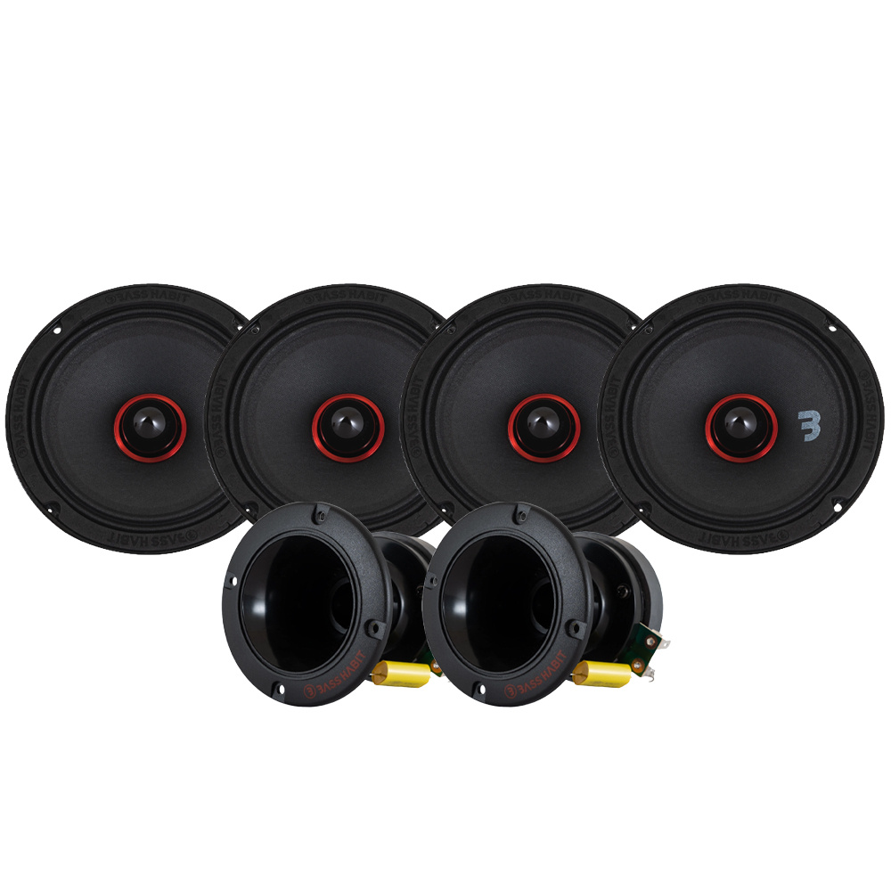 Bass Habit SPL Elite SE250M & SP35H SPL-Paket, mittel