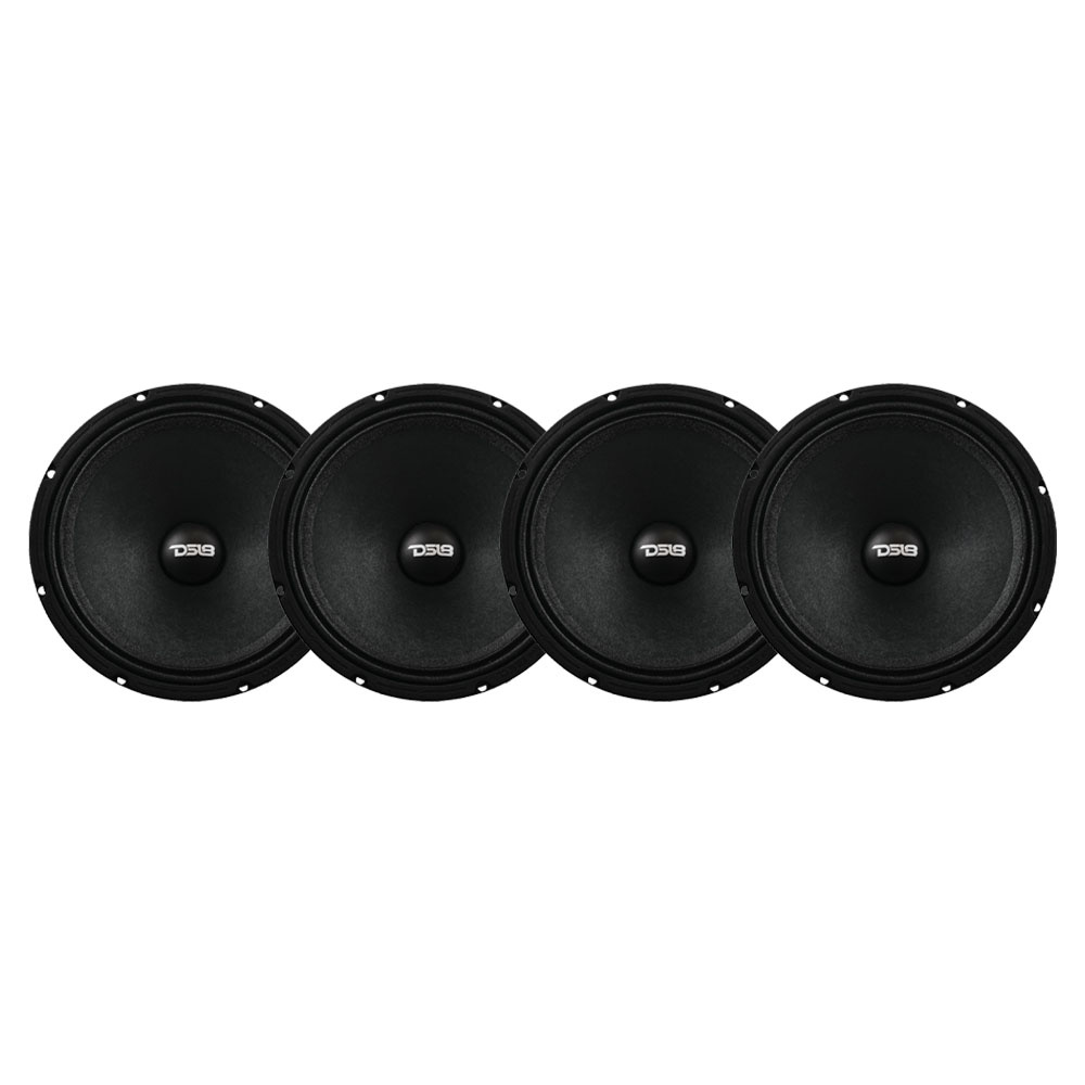 4er-Pack DS18 8PRO400MR-4, 8-Zoll-Bass/Mittelbass