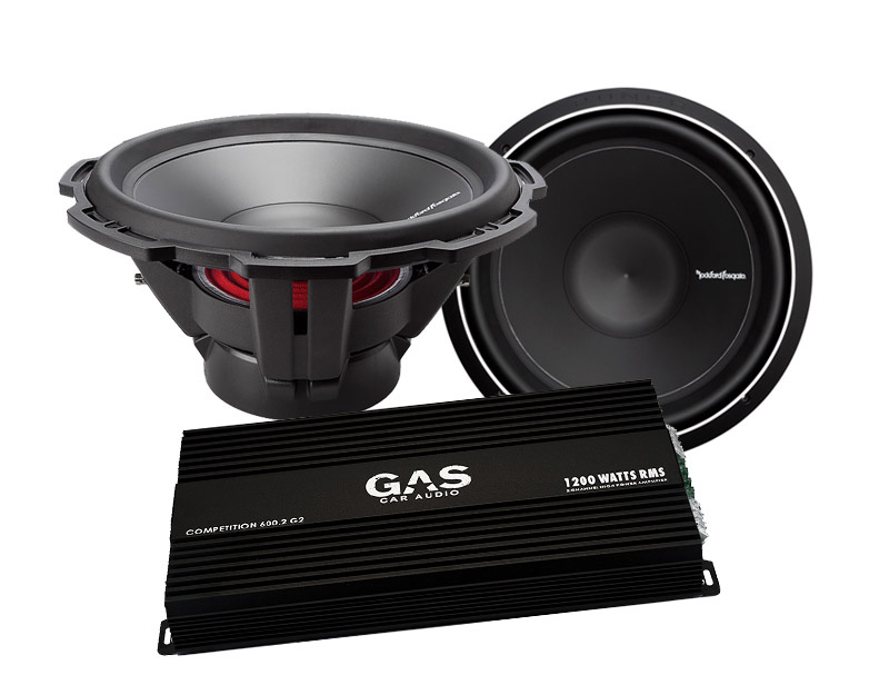 GAS Competition 600.2 + 2 Stk. Rockford Fosgate P2D415