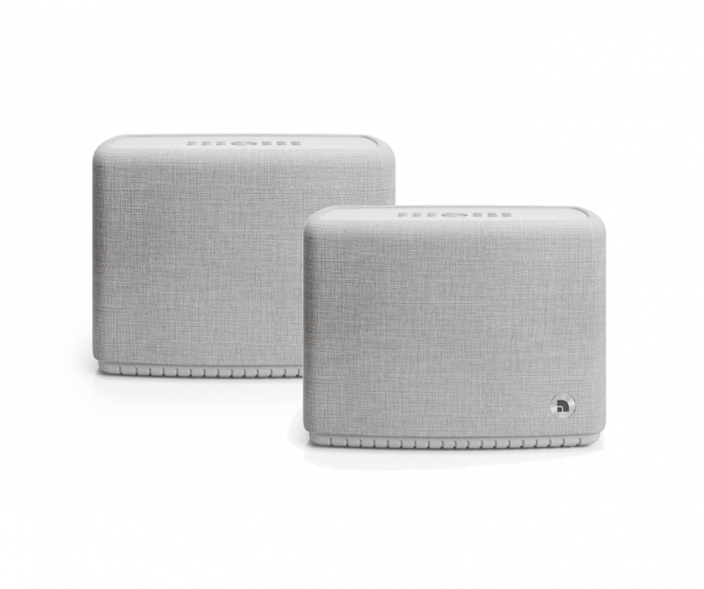 2er-Pack Audio Pro A15 W tragbarer Wifi-Lautsprecher, hellgrau