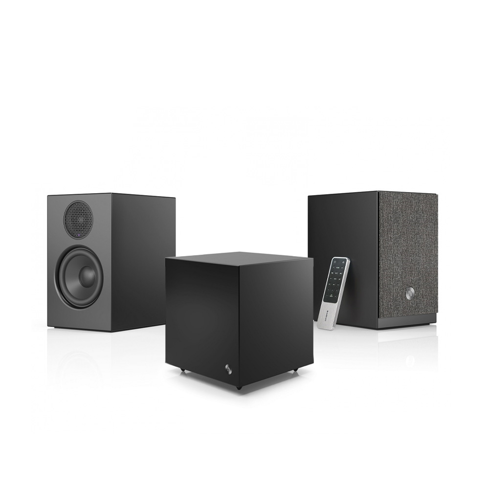 Aktives 2.1-Lautsprecherpaket Audio Pro A28 & SW-5, schwarz
