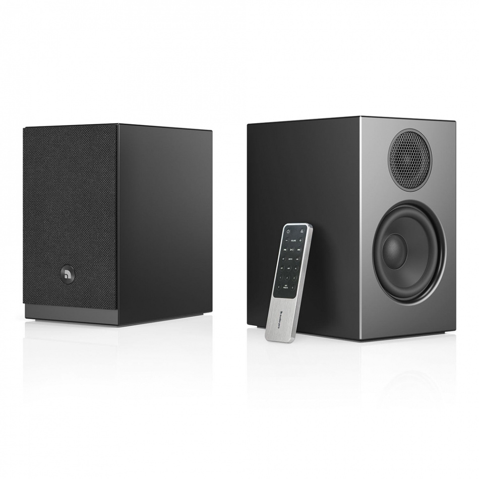 Audio Pro A28 W in Schwarz mit SW-5, aktives 2.1 Lautsprechersystem