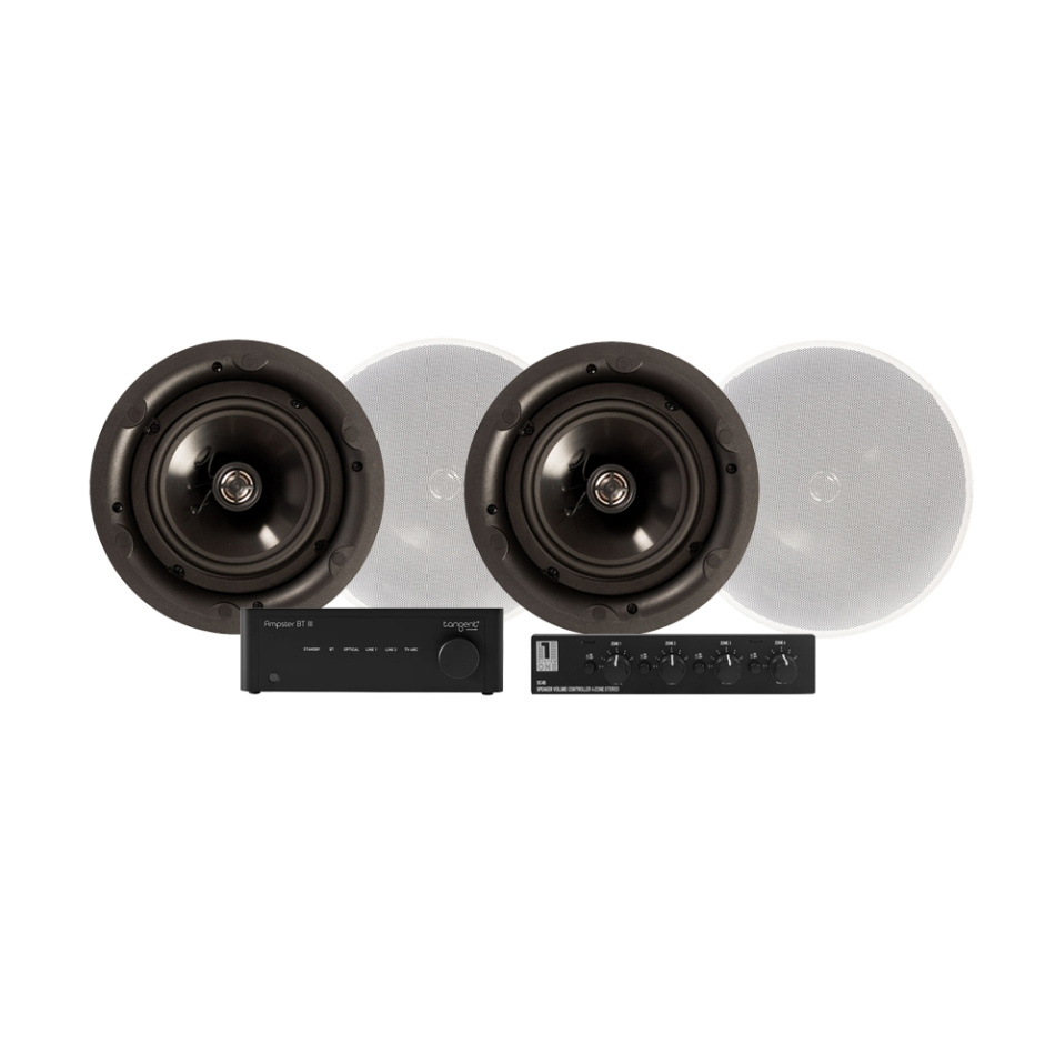 Tangent Ampster BT III Paket mit 2 Paar DLS IC621 und Lautsprecherumschalter