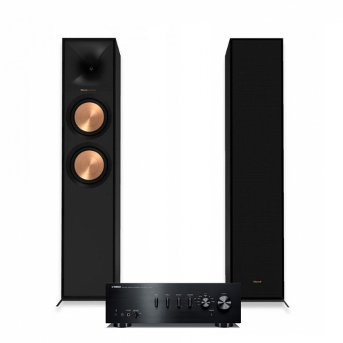 Yamaha A-S501 MK II und Klipsch R-600F 2.0 Stereo-Paket, schwarz