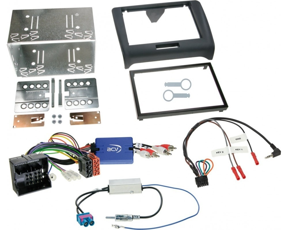 JVC KW-M695DBW Auto-Stereo-Paket für Audi TT 2006-2014