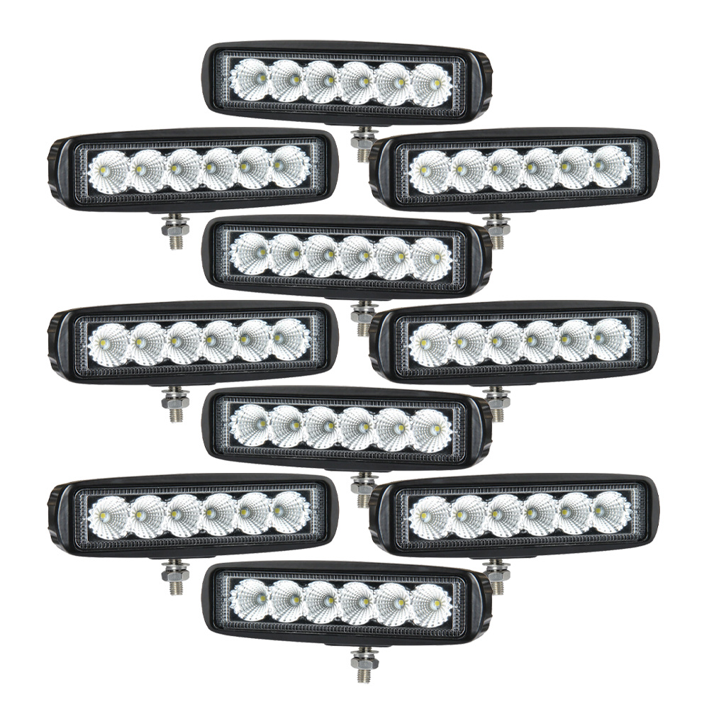 10er-Pack NIZLED B18RF, 15,8 cm Rück-/Arbeitsscheinwerfer, 18W, Arbeitsscheinwerfer-Paket