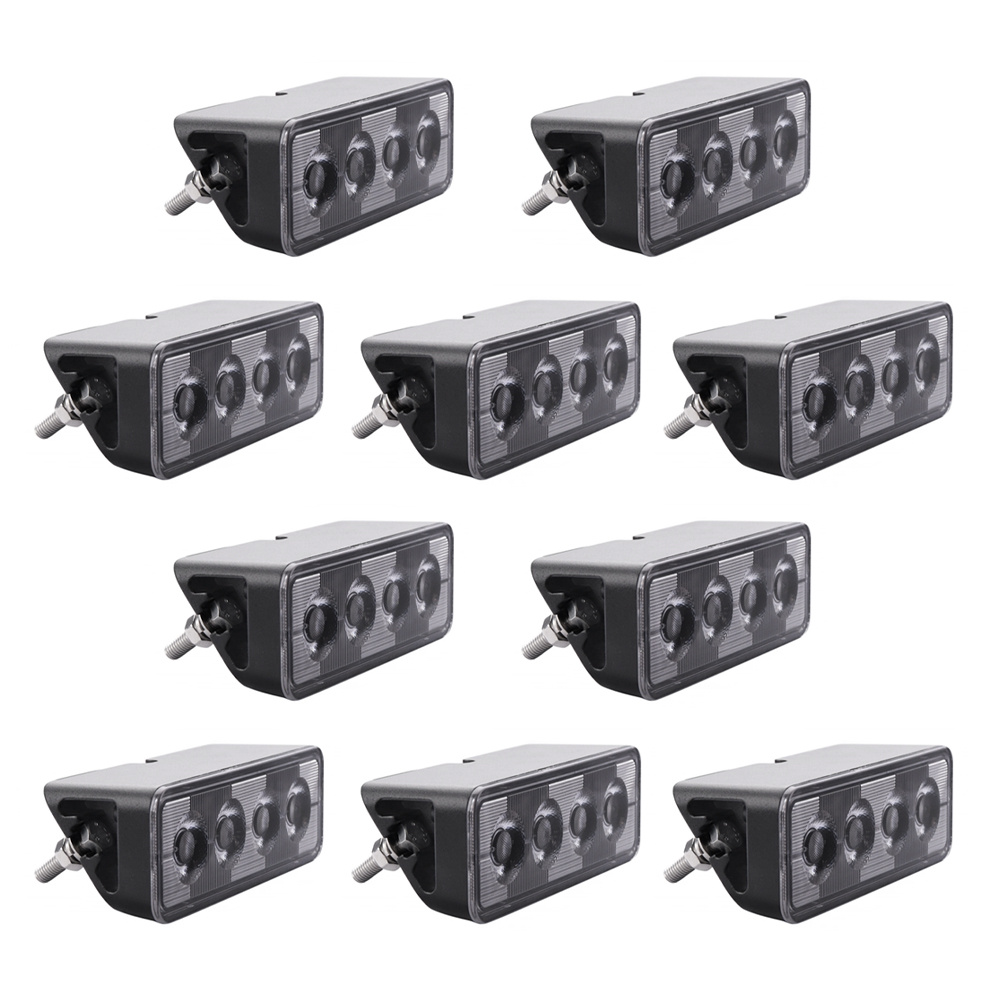 10er-Pack NIZLED B24RF, angewinkelter 13 cm Rück-/Arbeitsscheinwerfer, 24W, Arbeitsscheinwerfer-Paket