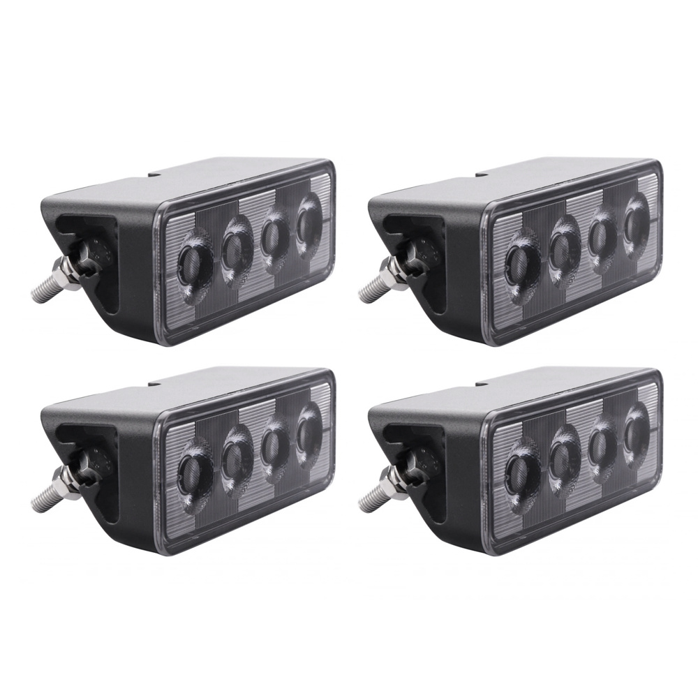 4er-Pack NIZLED B24RF, angewinkelter 13 cm Rück-/Arbeitsscheinwerfer, 24W, Arbeitsscheinwerfer-Paket