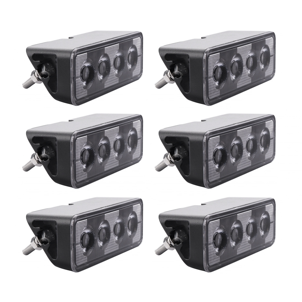 6er-Pack NIZLED B24RF, angewinkelter 13 cm Rück-/Arbeitsscheinwerfer, 24W, Arbeitsscheinwerfer-Paket