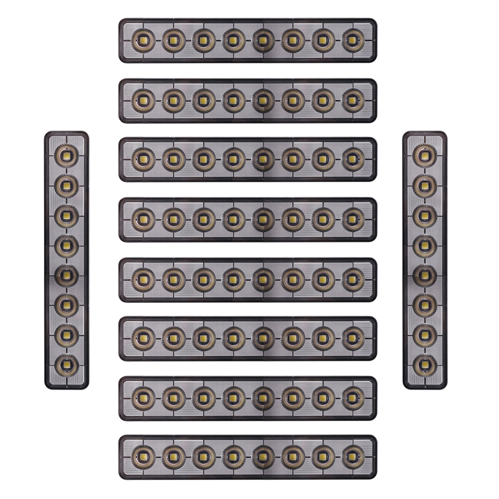 10er-Pack NIZLED B48RF, angewinkelter 24,2 cm Rück-/Arbeitsscheinwerfer, 48W, Arbeitsscheinwerfer-Paket