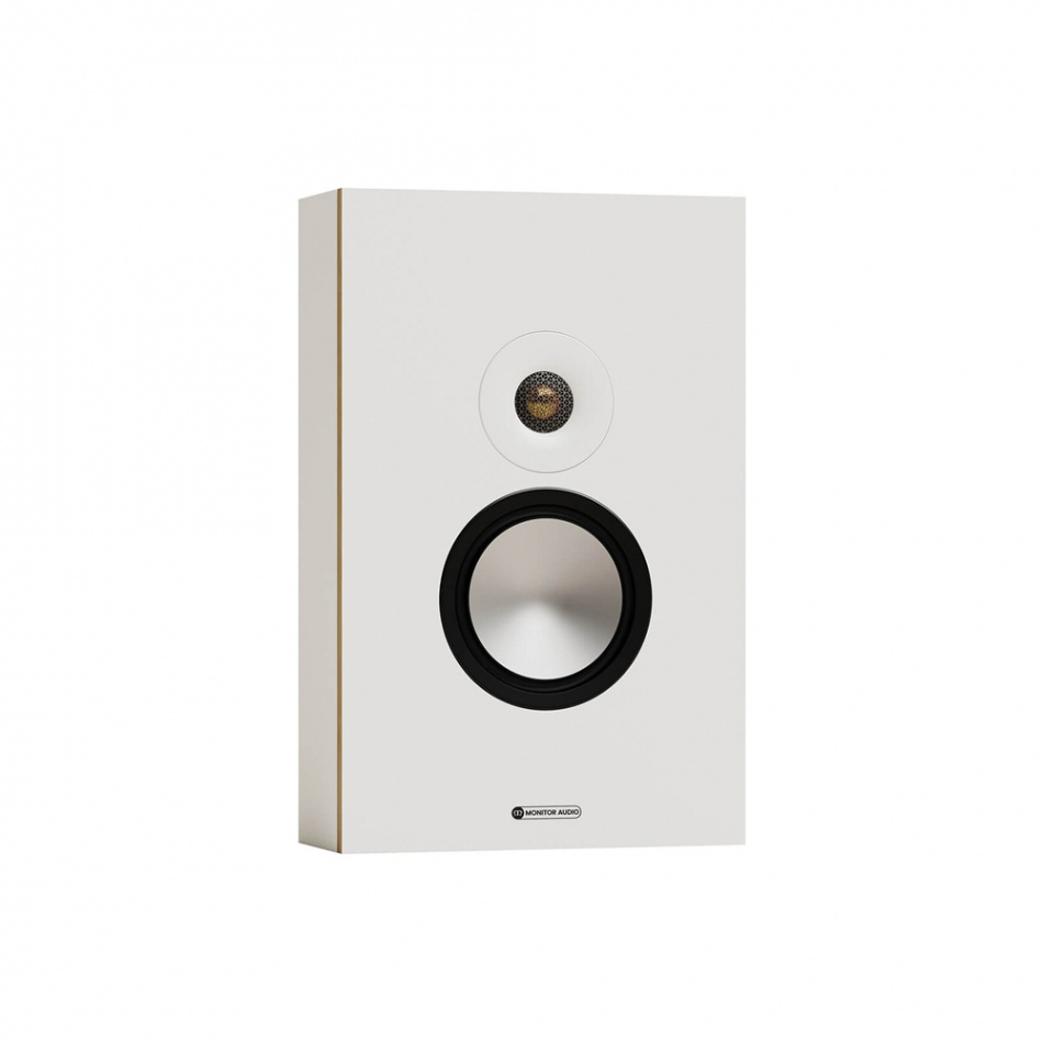 Dayton Audio HTA100 mit Monitor Audio Bronze On-Wall 7G in Weiß, Stereo-Paket