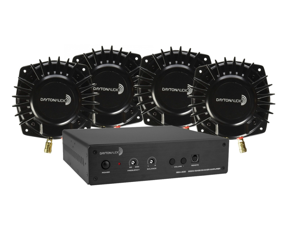 Dayton Audio BSA200 mit 4x BST-1, Bass-Shaker-Paket