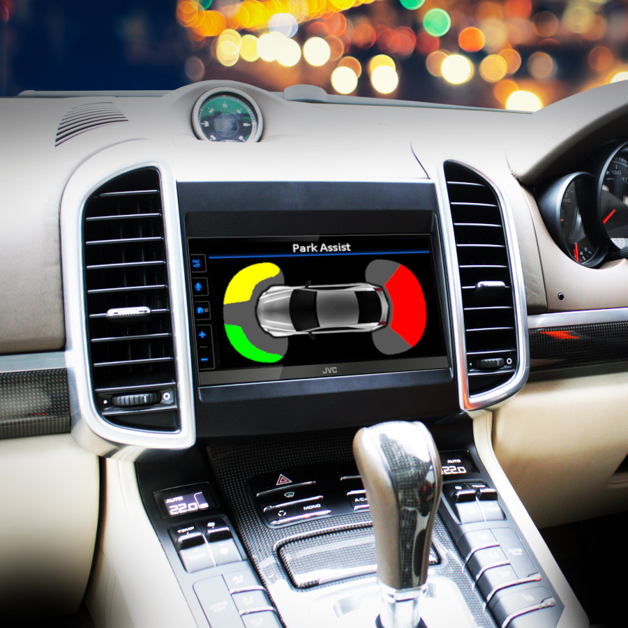 JVC Stereopaket für Porsche Cayenne 2012-2016 mit Bose/Burmester