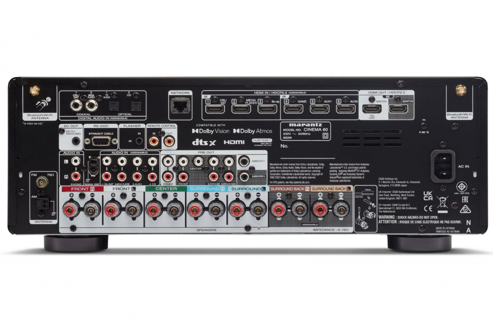 Marantz Cinema 60 & Klipsch Reference R-600F 5.1 Heimkino-Paket, schwarz