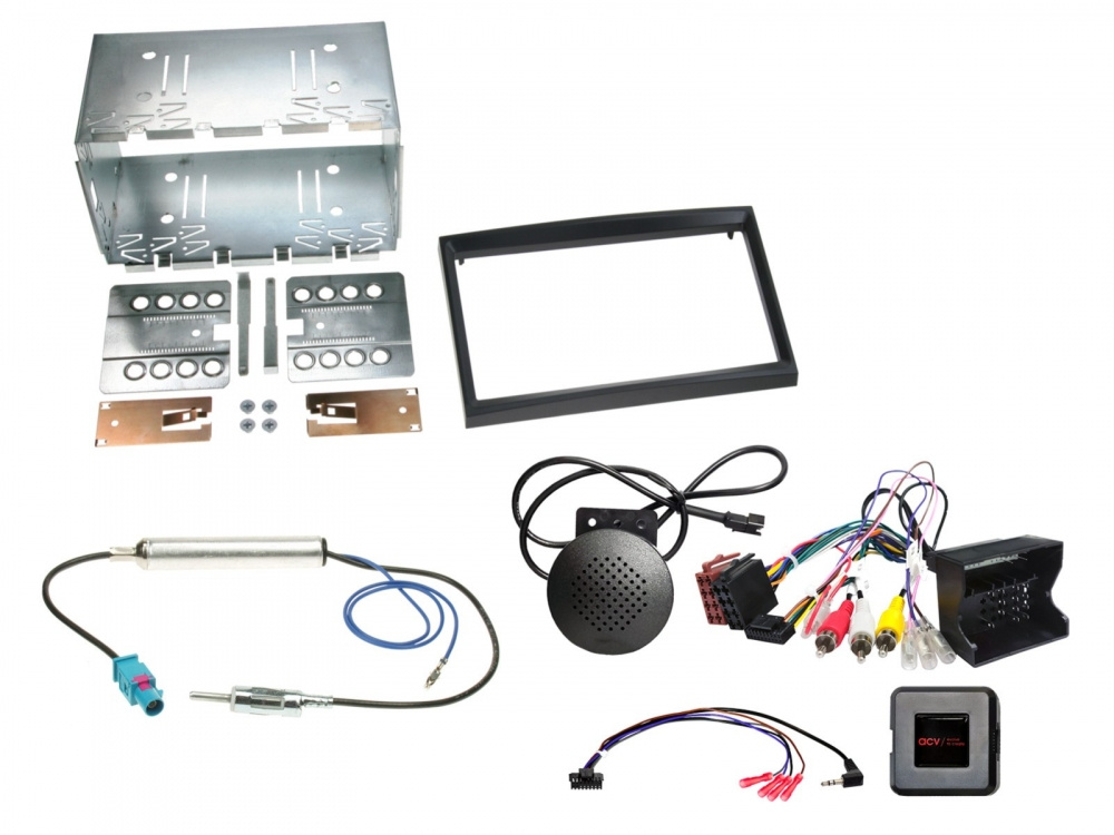 JVC KW-M695DBW Car-Audio-Paket für Citroen/Fiat/Peugeot