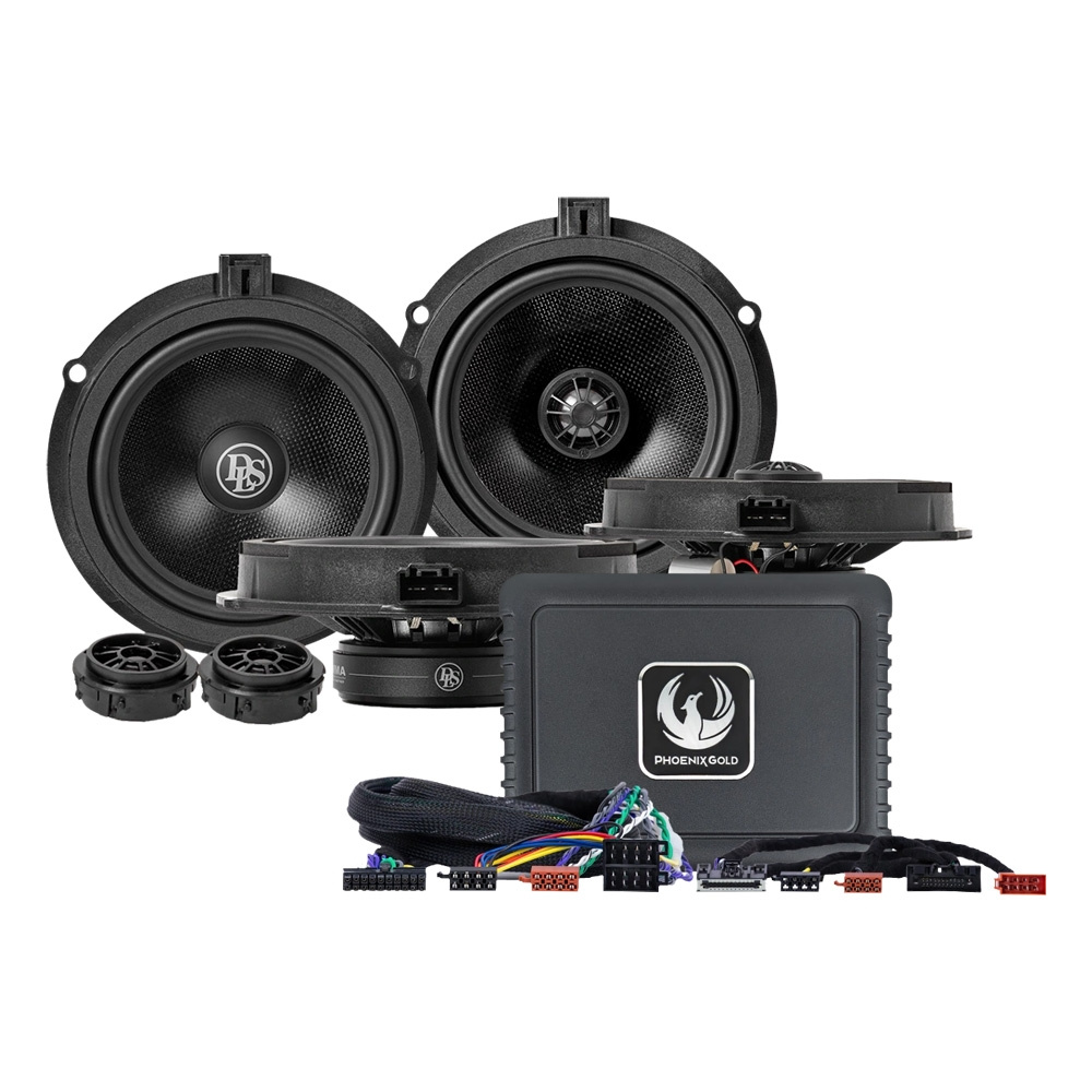 DLS/Phoenix Gold Sound-Upgrade für Ford 2010-2023, DSP-Verstärker mit Lautsprechern