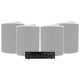Dayton Audio DA40T mit 4 Stück Visaton WB16 in Weiß, kommerzielles 100V-Paket Dayton Audio DA40T mit 4 Stück Visaton WB16 in Weiß, kommerzielles 100V-Paket