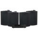 Dayton Audio DA40T mit 4 Stück Visaton WB16 in Schwarz, kommerzielles 100V-Paket Dayton Audio DA40T mit 4 Stück Visaton WB16 in Schwarz, kommerzielles 100V-Paket