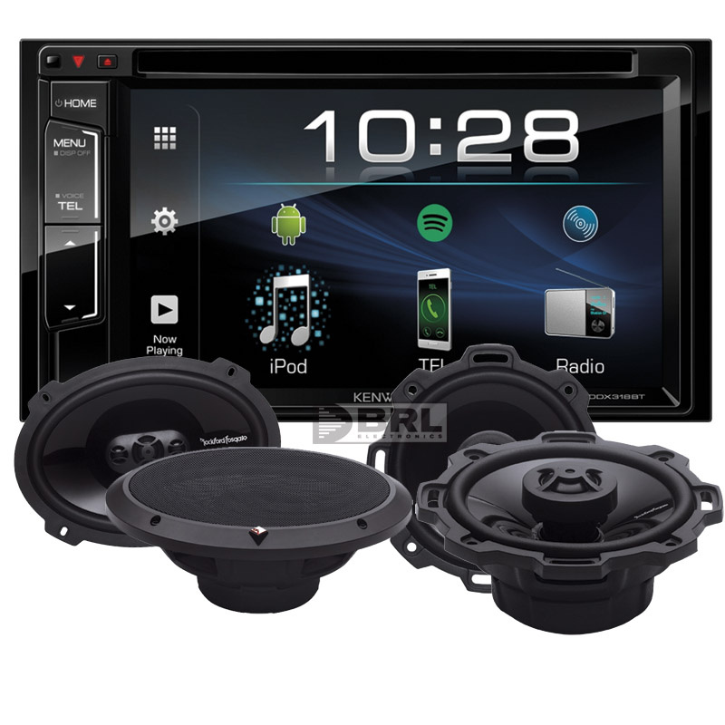 Kenwood DDX318BT und Rockford Fosgate Punch-Lautsprecher