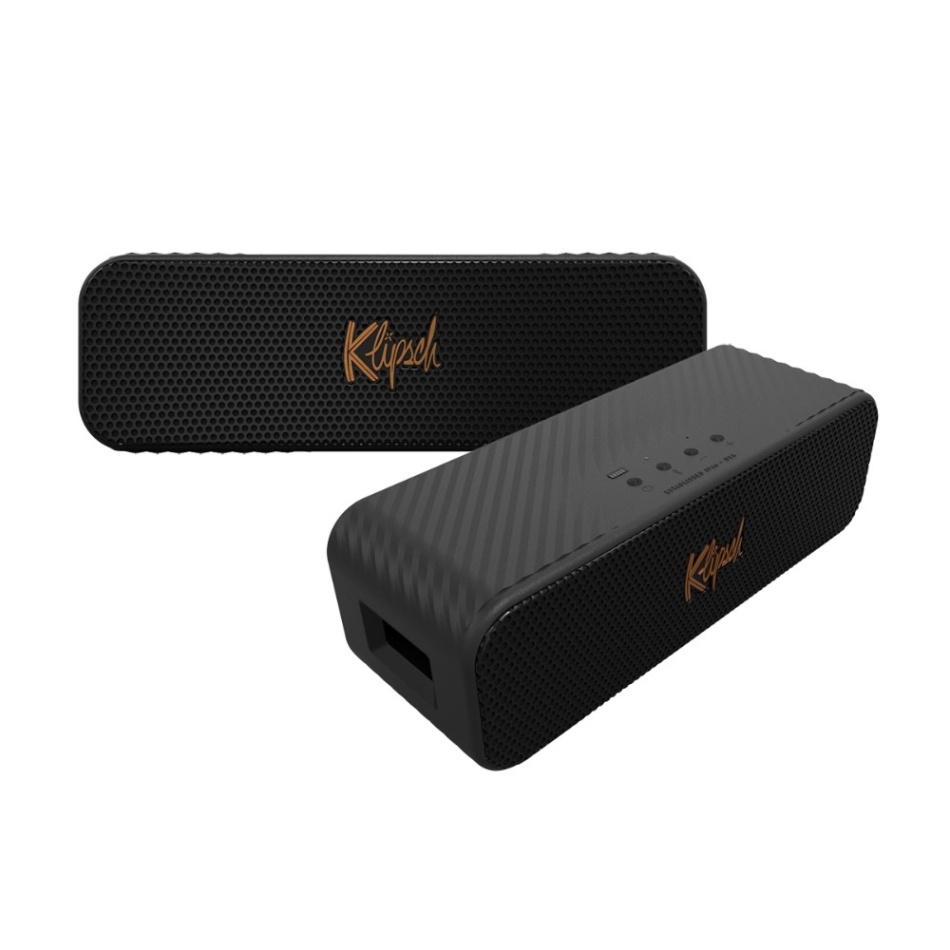 2er-Pack Klipsch Detroit, spielfreudiger tragbarer Bluetooth-Lautsprecher