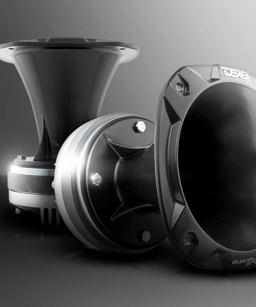 2er-Pack DS18 PRO-DKH1, lauter 2-Zoll-Driver mit Horn