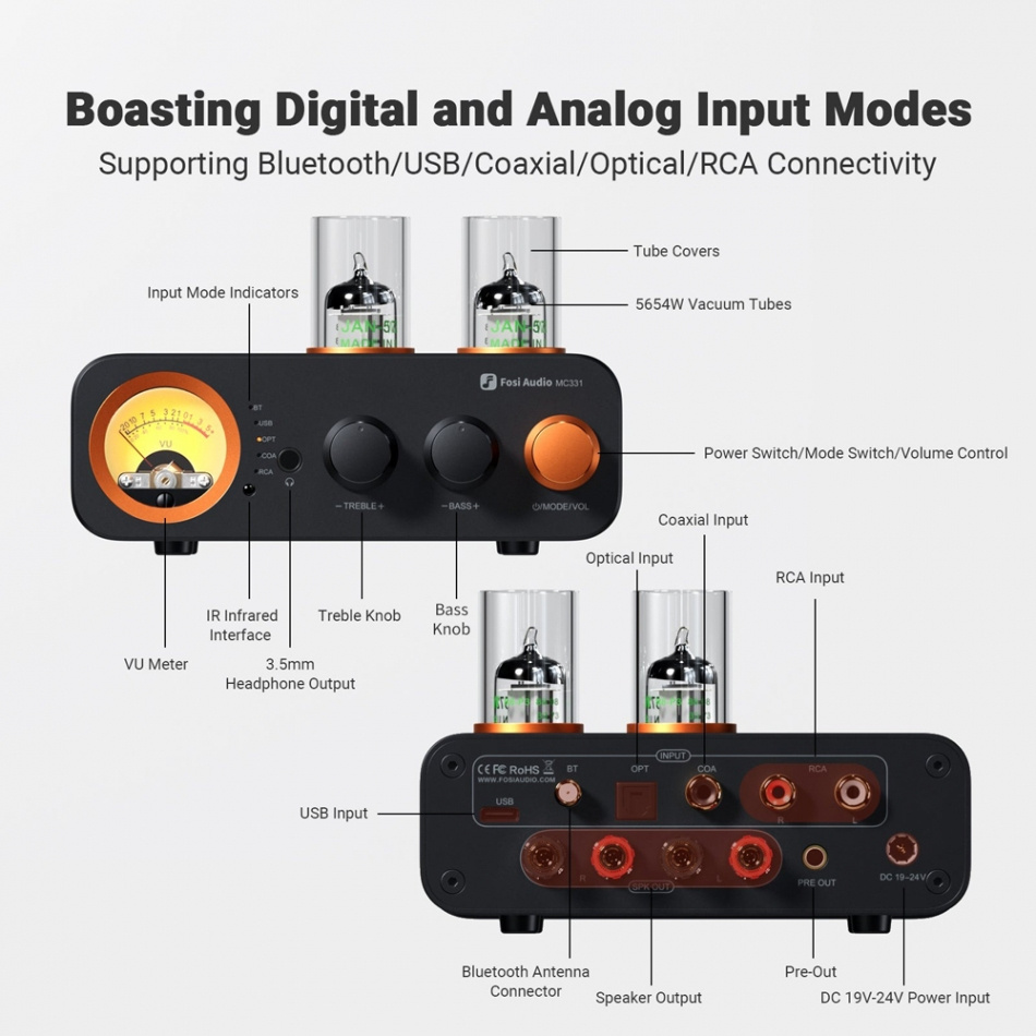 Dynavoice Definition DM-6II mit Fosi Audio MC331, Stereopaket