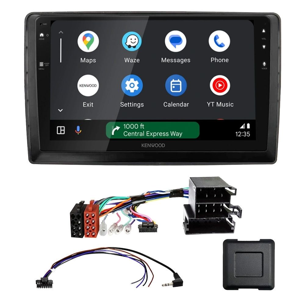 Kenwood DMX80AXS Autoradio-Paket für Citroën Nemo, Peugeot Bipper, Fiat Fiorino/Qubo
