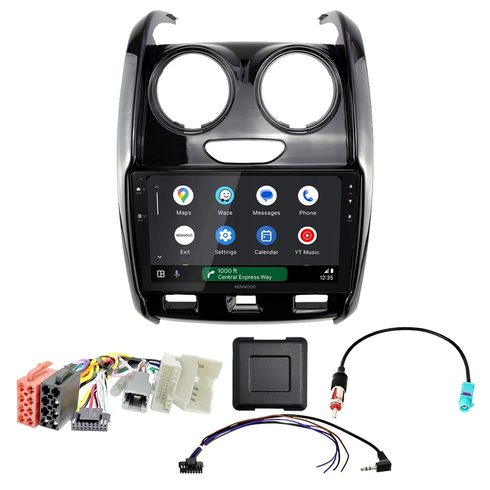 Kenwood DMX80AXS Autoradio-Paket für Dacia Duster HS Facelift 2014-2018