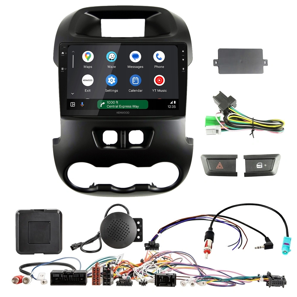Kenwood DMX80AXS Autoradio-Paket für Ford Ranger 2012-2016, svart