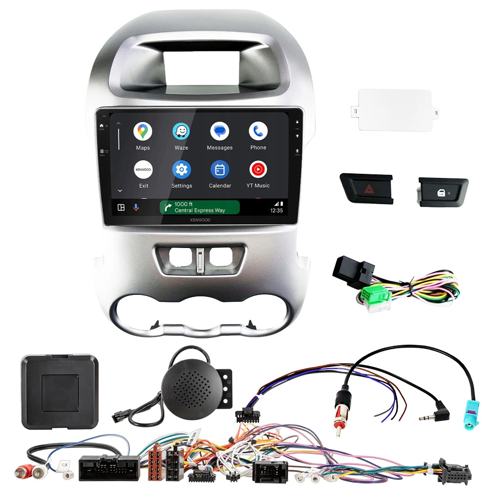 Kenwood DMX80AXS Autoradio-Paket für Ford Ranger 2012-2016, silver
