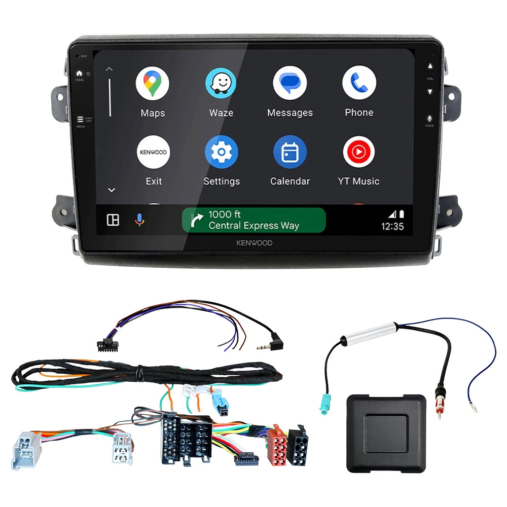 Kenwood DMX80AXS Autoradio-Paket für Fiat Ducato 2021-, Jumper, Relay, Movano och Boxer