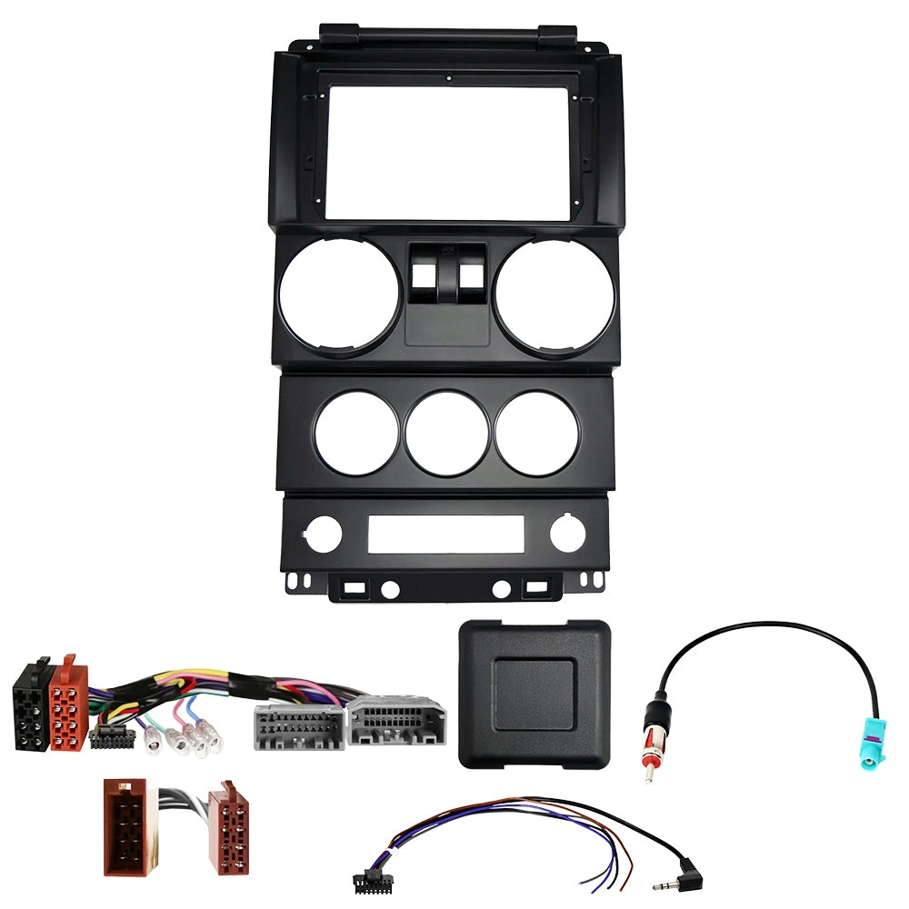 Kenwood DMX80AXS Autoradio-Paket für Jeep Wrangler 2-dörrars 2007-2010