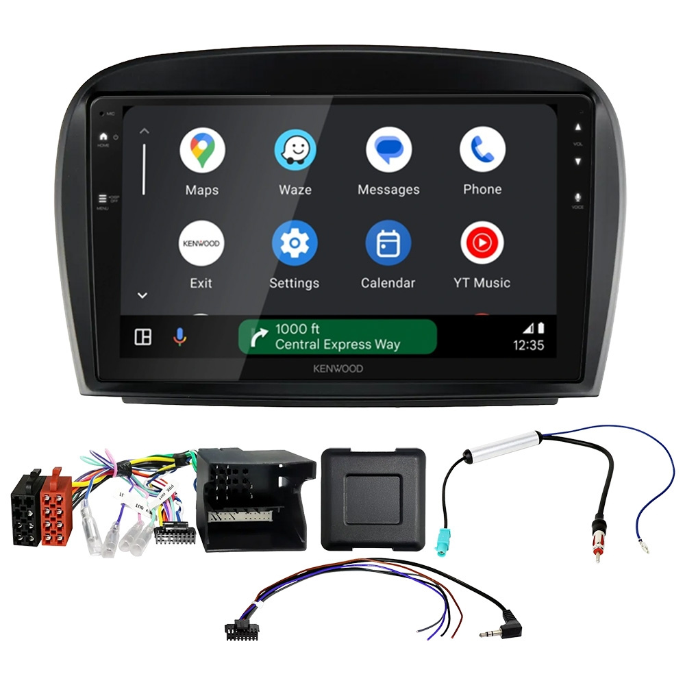 Kenwood DMX80AXS Autoradio-Paket für Mercedes SL R230 2006-2012